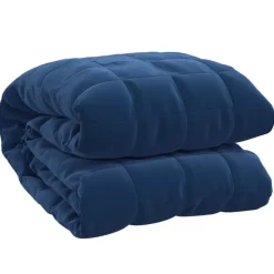vidaXL Verzwaringsdeken 138x200 cm 10 kg stof blauw