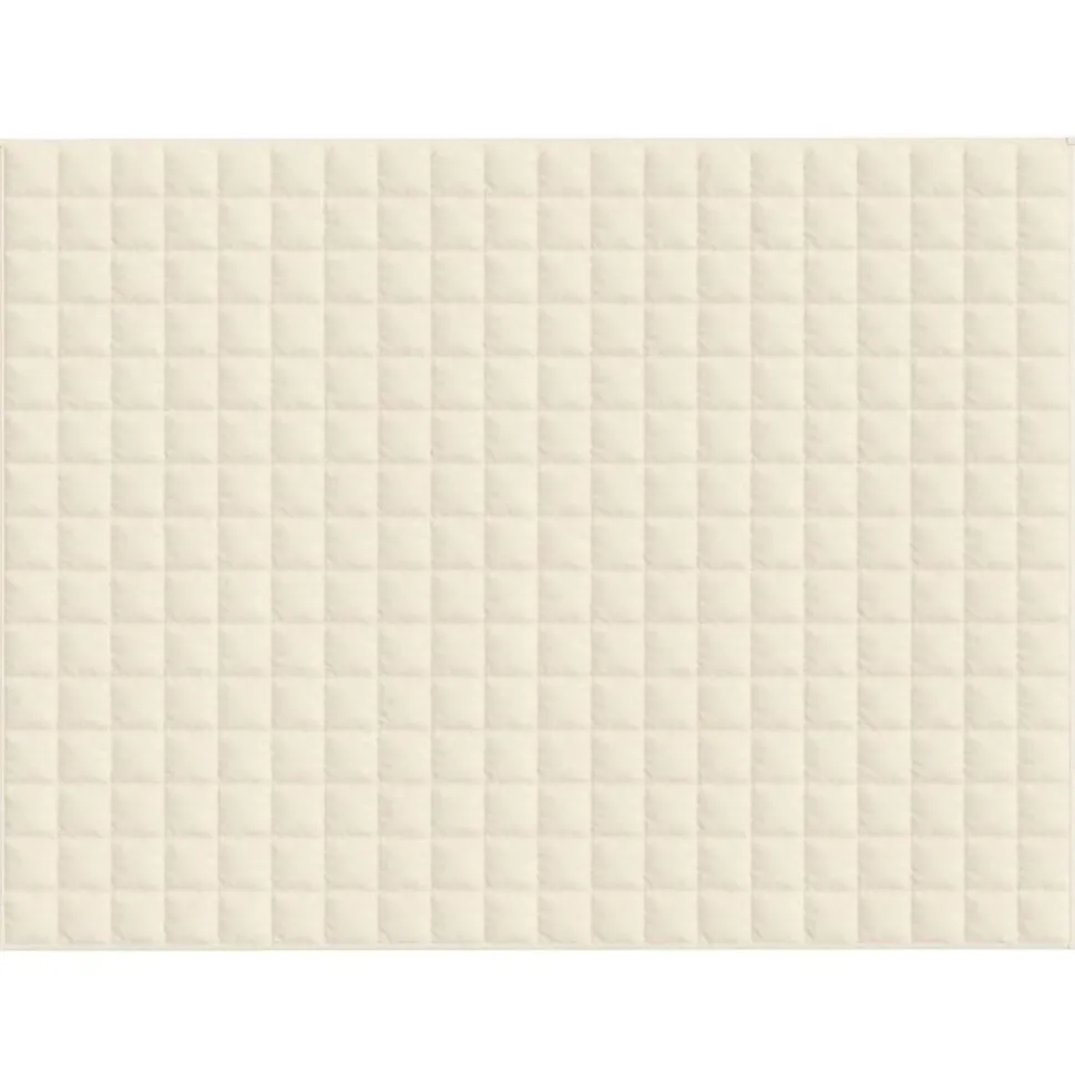 vidaXL Verzwaringsdeken 150x200 cm 11 kg stof lichtcrèmekleurig