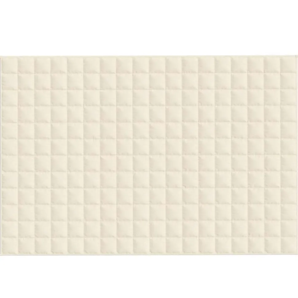 vidaXL Verzwaringsdeken 120x180 cm 9 kg stof lichtcrèmekleurig