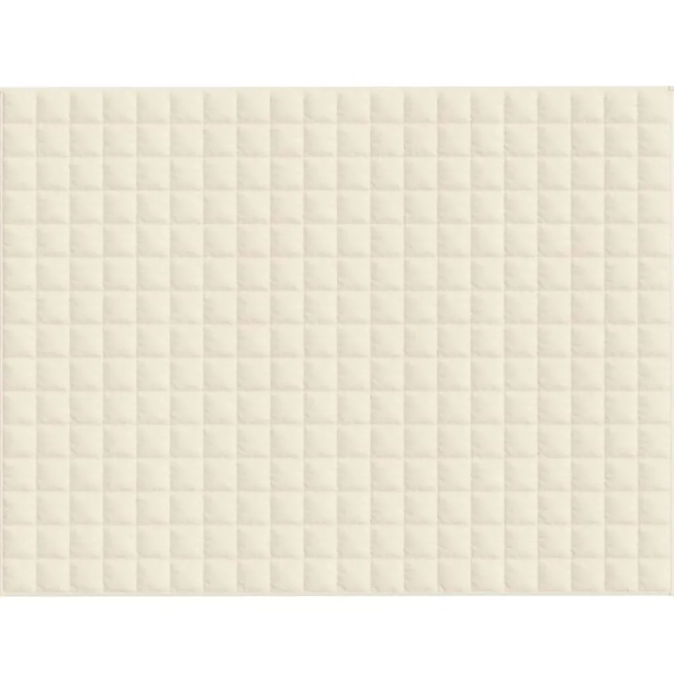 vidaXL Verzwaringsdeken 150x200 cm 7 kg stof lichtcrèmekleurig