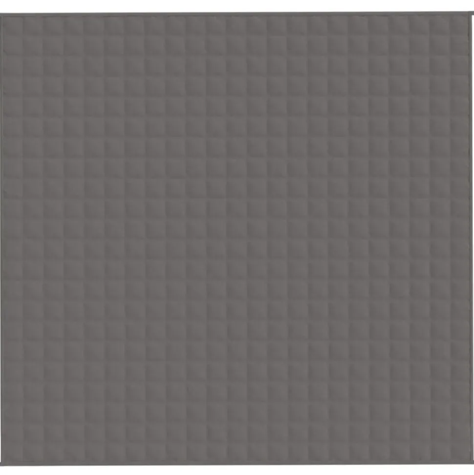 vidaXL Verzwaringsdeken 220x235 cm 15 kg stof grijs