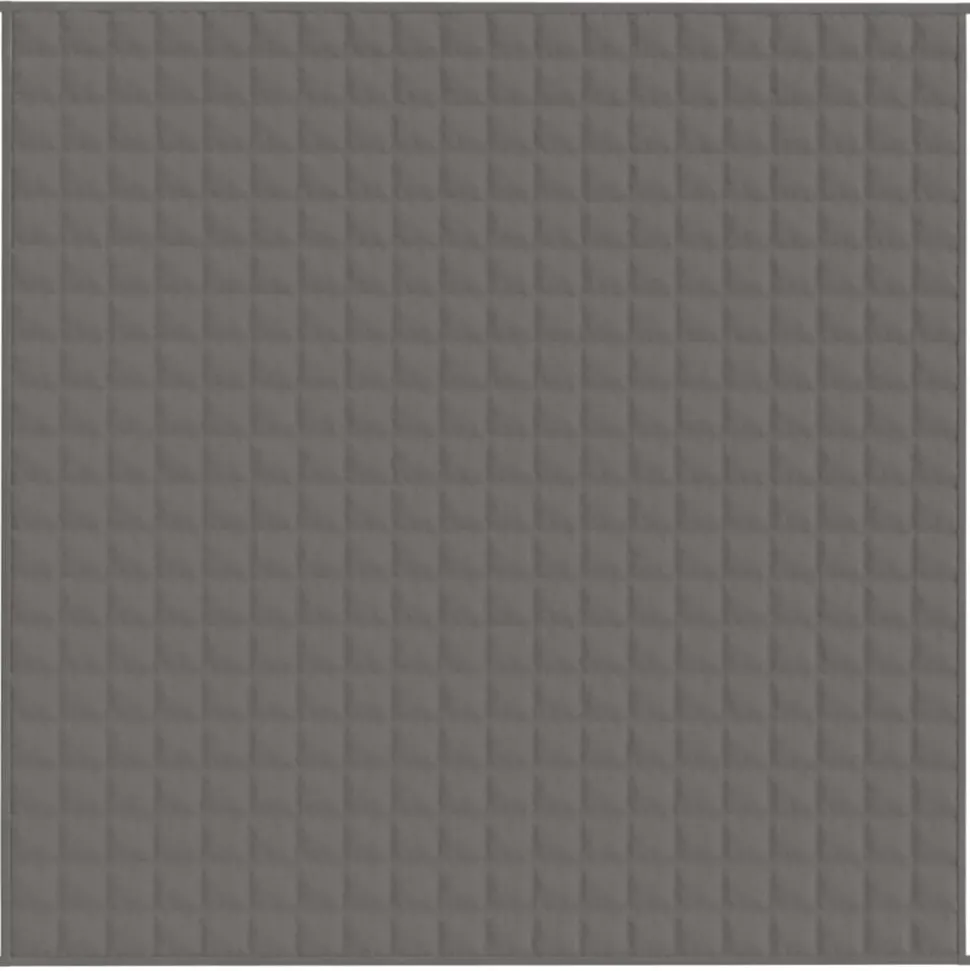 vidaXL Verzwaringsdeken 200x200 cm 13 kg stof grijs