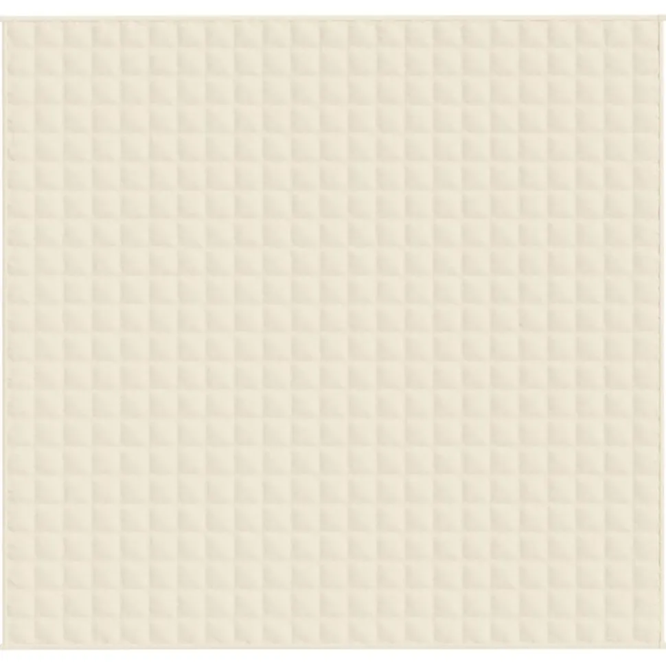 vidaXL Verzwaringsdeken 220x235 cm 15 kg stof lichtcrèmekleurig