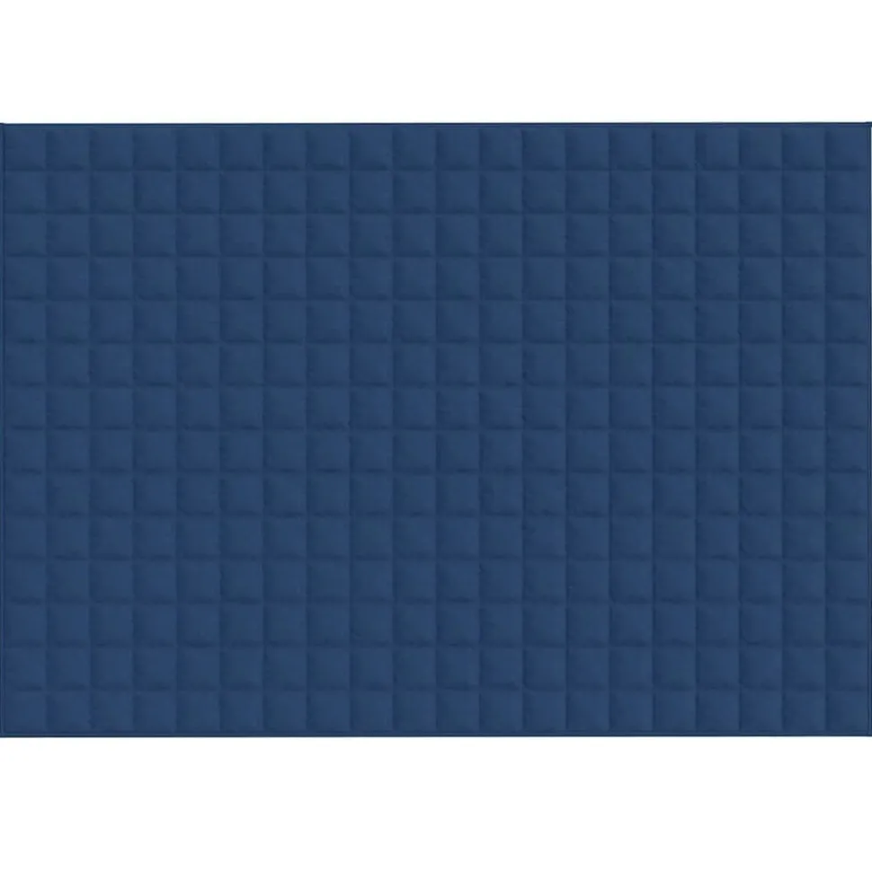 vidaXL Verzwaringsdeken 138x200 cm 6 kg stof blauw