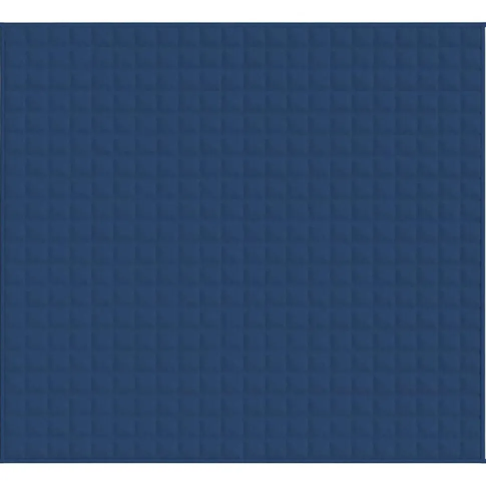 vidaXL Verzwaringsdeken 220x235 cm 15 kg stof blauw