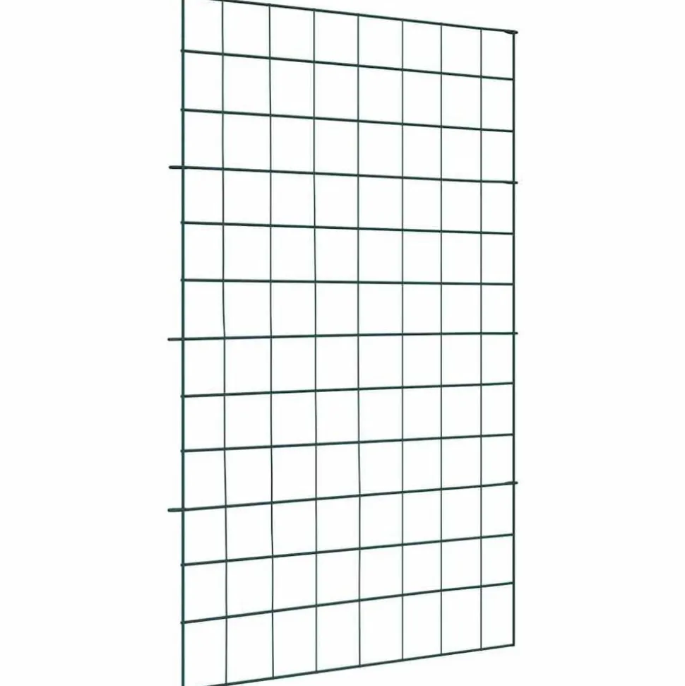vidaXL Vijverhekken Set 8 pcs Groen 50 x 80 cm Staal