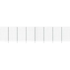 vidaXL Vijverhekken Set 8 pcs Groen 50 x 80 cm Staal
