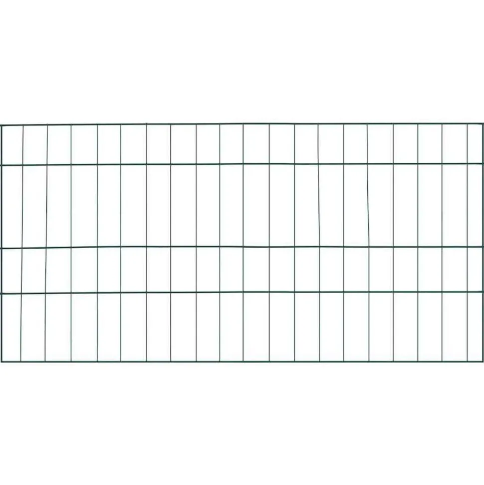 vidaXL Vijverhekken Set 5 pcs Groen 100 x 50 cm Staal