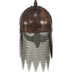 vidaXL Vikinghelm replica LARP staal koperkleurig