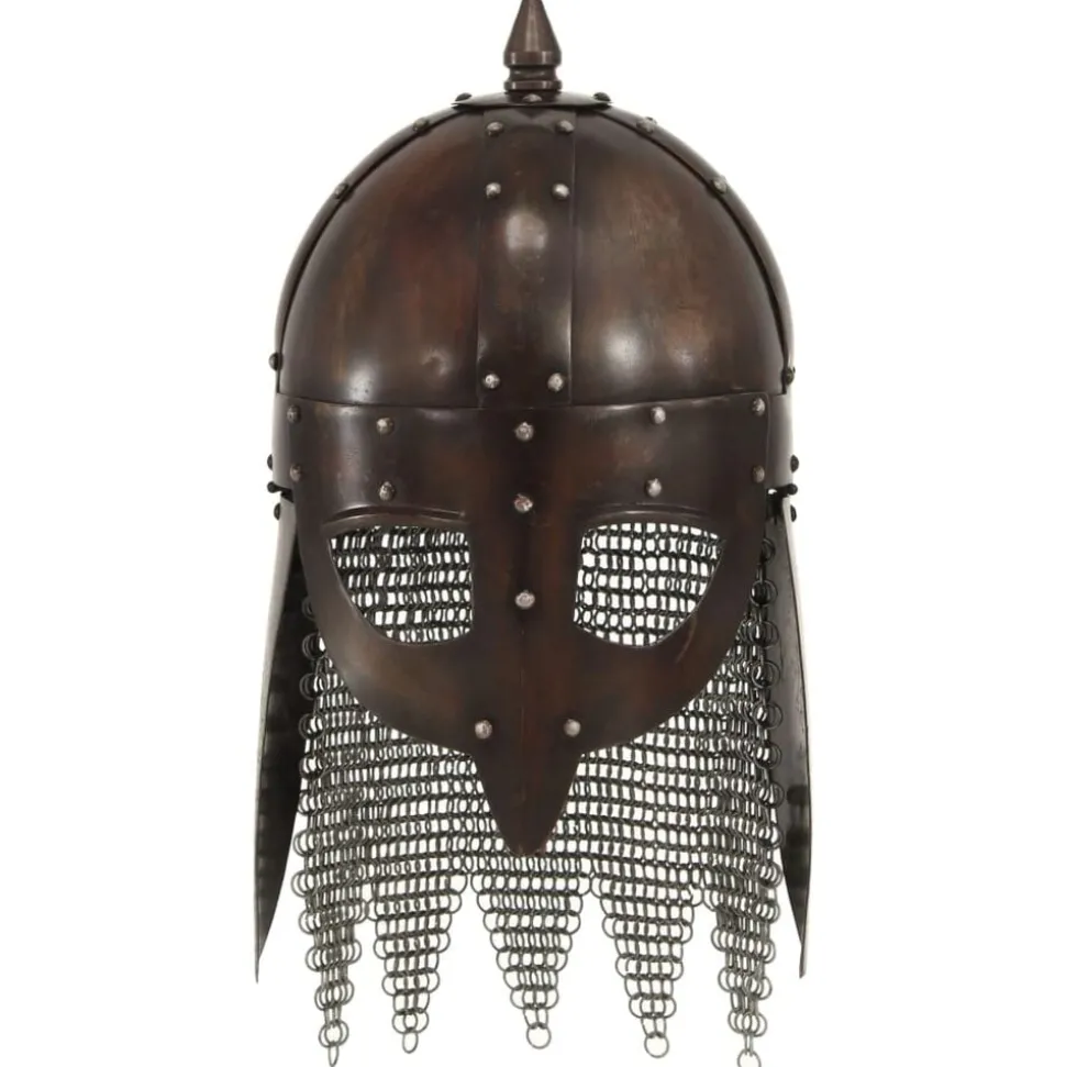 vidaXL Vikinghelm replica LARP staal koperkleurig