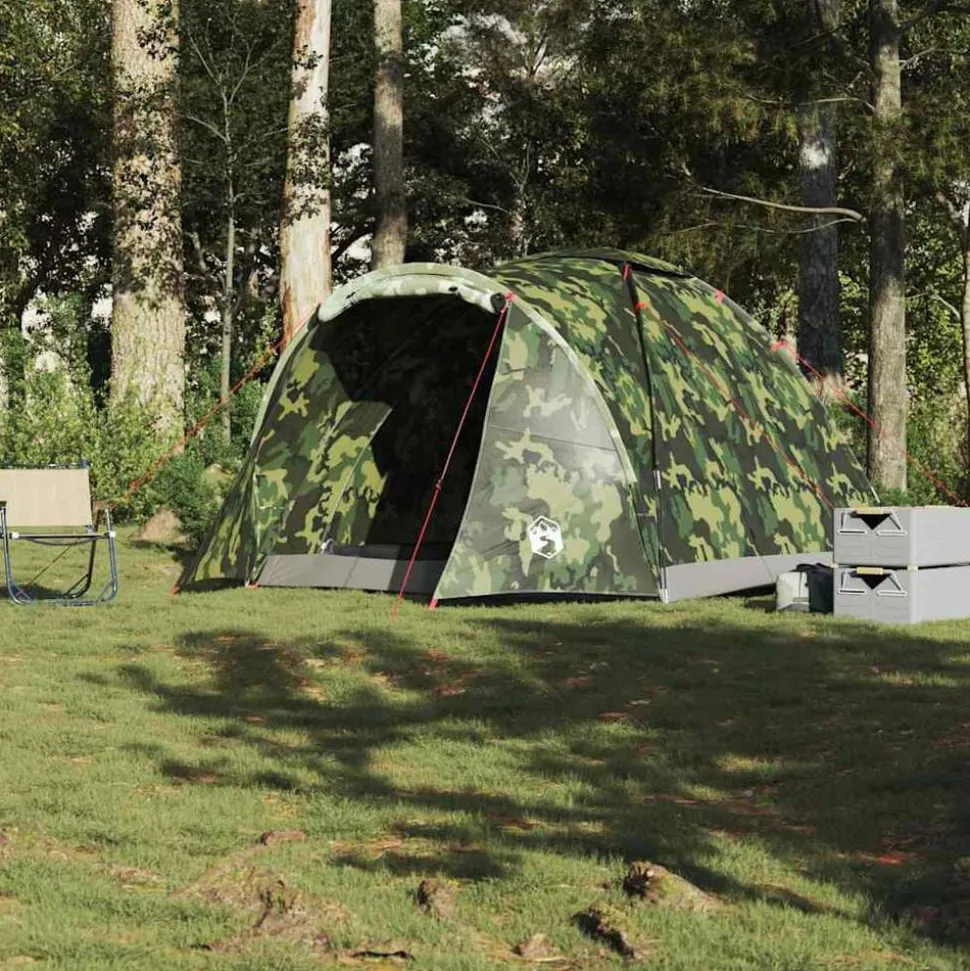 vidaXL Vistent 2-persoons waterdicht camouflage