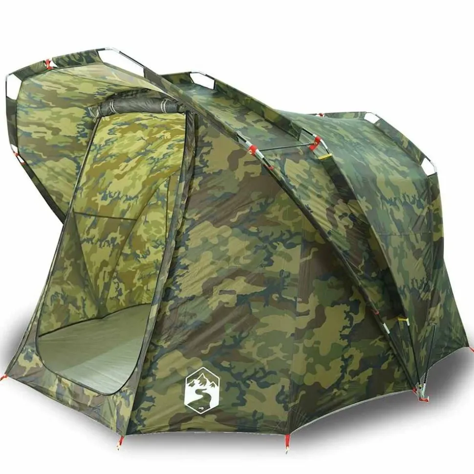 vidaXL Vistent 4-persoons waterdicht camouflage
