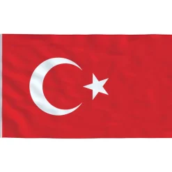 vidaXL Vlag Turkije 90x150 cm