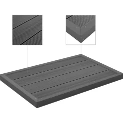 vidaXL Vloerelement voor solardouche of zwembadladder HKC