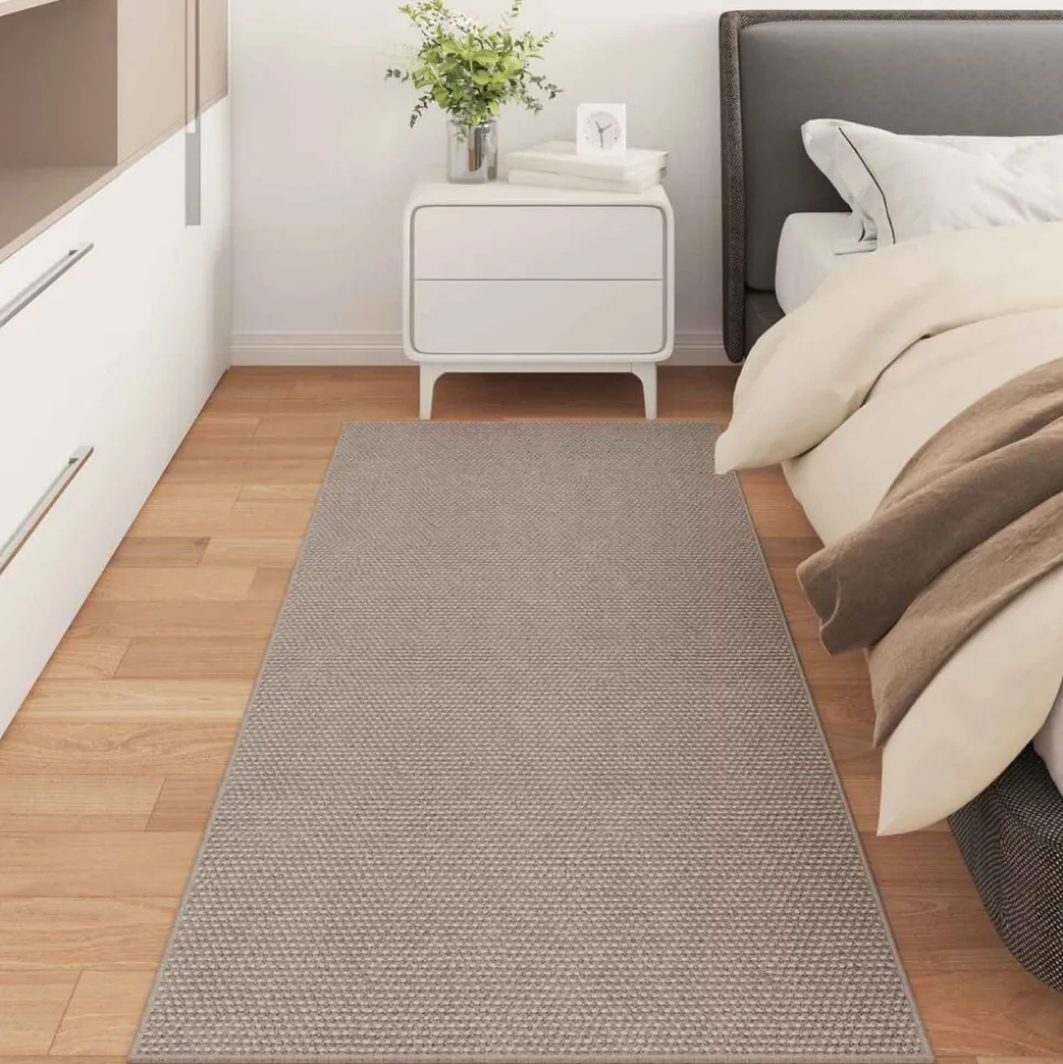vidaXL Vloerkleden Rechthoekig LUGO Taupe 80 x 150 cm Polyester