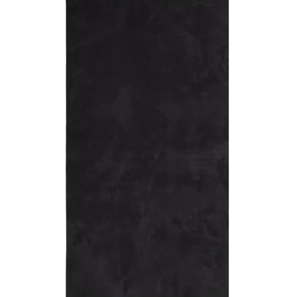 vidaXL Vloerkleed HUARTE laagpolig zacht wasbaar 60x110 cm zwart
