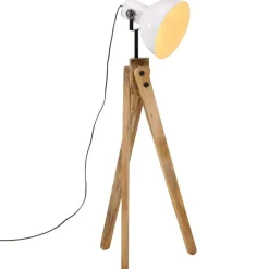 vidaXL Vloerlamp 25 W E27 45x45x120 cm wit