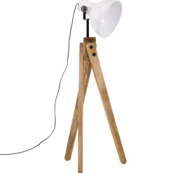 vidaXL Vloerlamp 25 W E27 45x45x120 cm wit