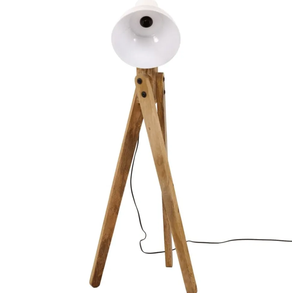 vidaXL Vloerlamp 25 W E27 45x45x120 cm wit