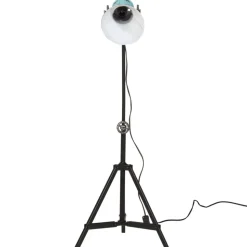 vidaXL Vloerlamp 25 W E27 35x35x65/95 cm verweerd blauw