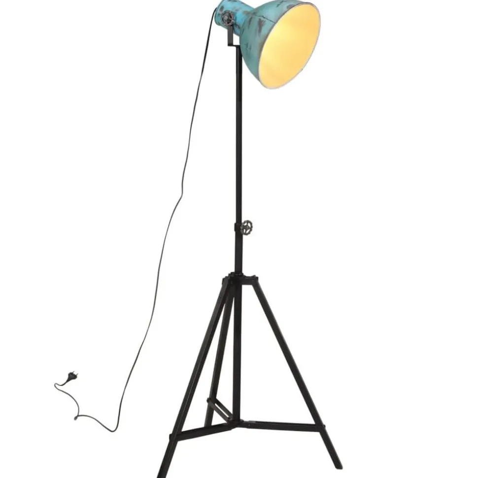 vidaXL Vloerlamp 25 W E27 61x61x90/150 cm verweerd blauw