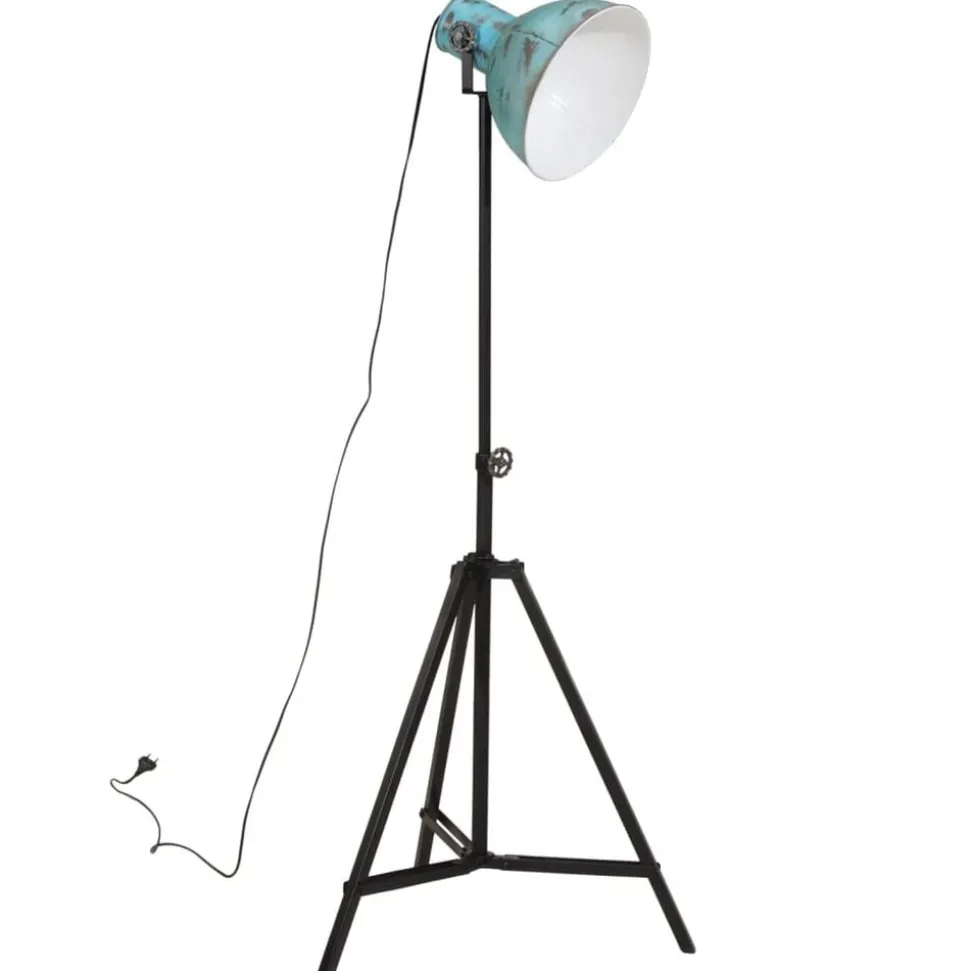 vidaXL Vloerlamp 25 W E27 61x61x90/150 cm verweerd blauw