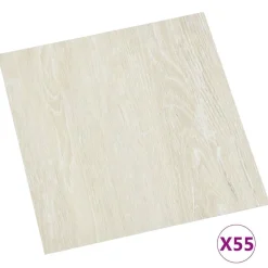 vidaXL Vloerplanken 55 pcs Crème 5,11 m² PVC