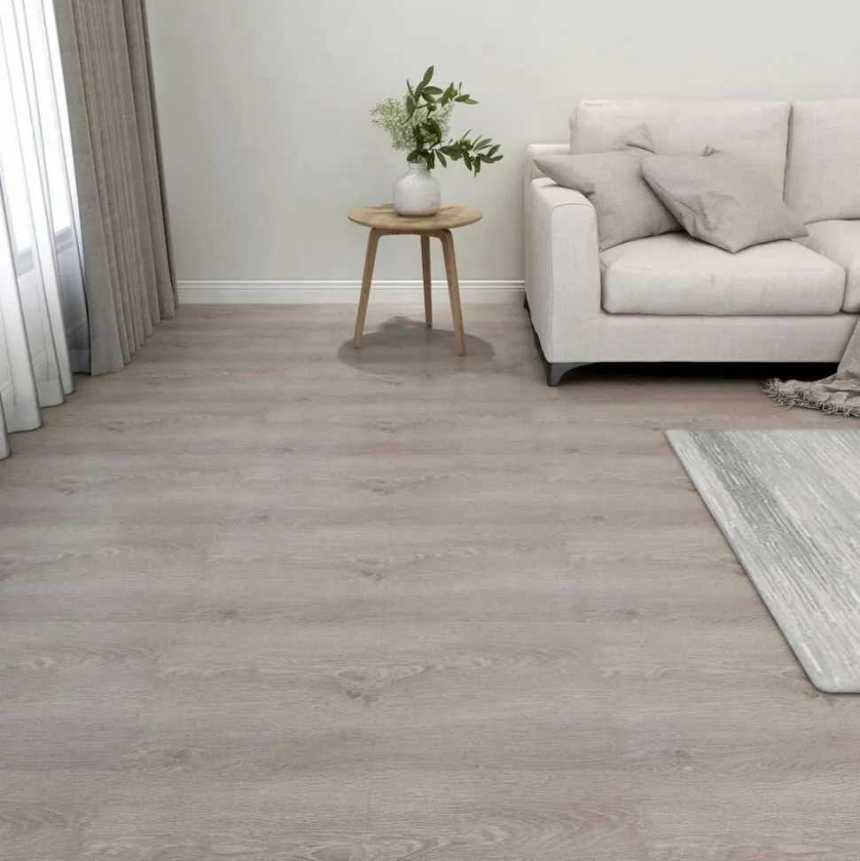 vidaXL Vloerplanken 55 pcs Taupe 5,11 m² PVC