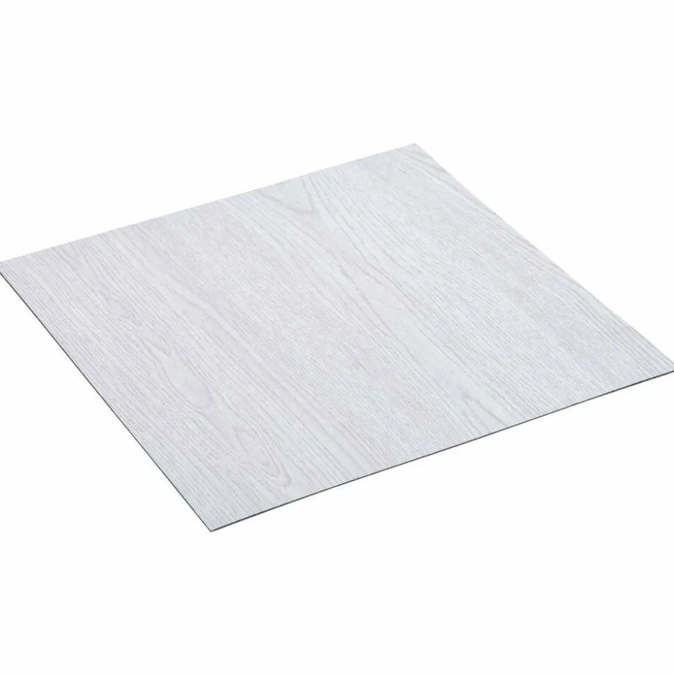 vidaXL Vloerplanken 55 pcs Wit 5,11 m² PVC