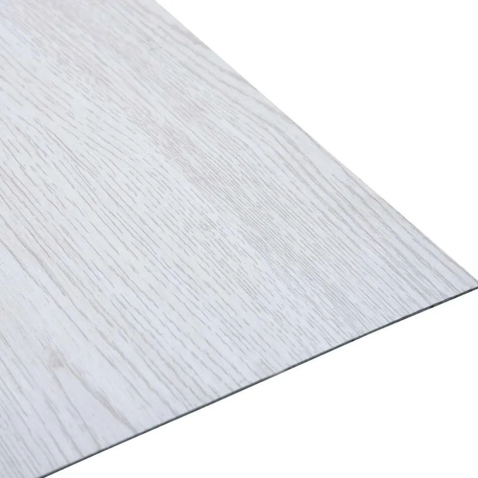 vidaXL Vloerplanken 55 pcs Wit 5,11 m² PVC