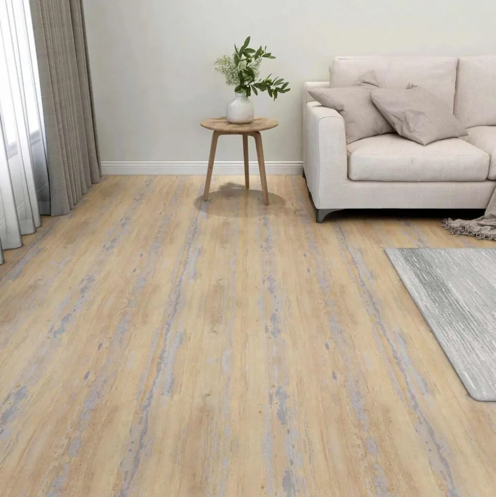vidaXL Vloerplanken 55 pcs Bruin 5,11 m² PVC