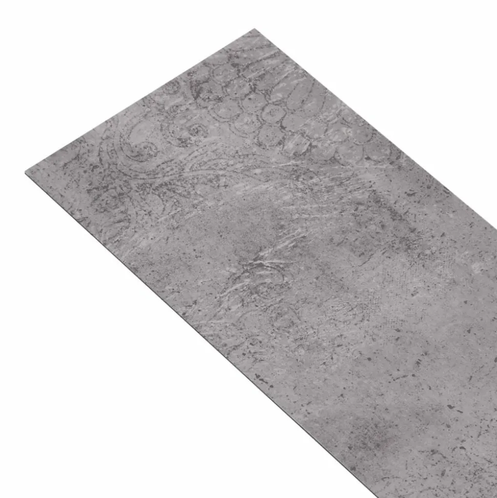 vidaXL Vloerplanken 18 pcs Cementbruin 5,26 m² PVC