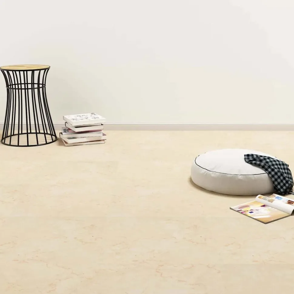 vidaXL Vloerplanken 55 pcs Beige 5,11 m² PVC