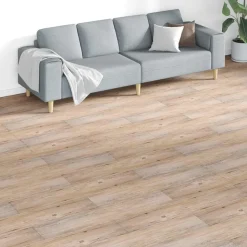 vidaXL Vloerplanken 18 pcs Bruin 5,26 m² PVC
