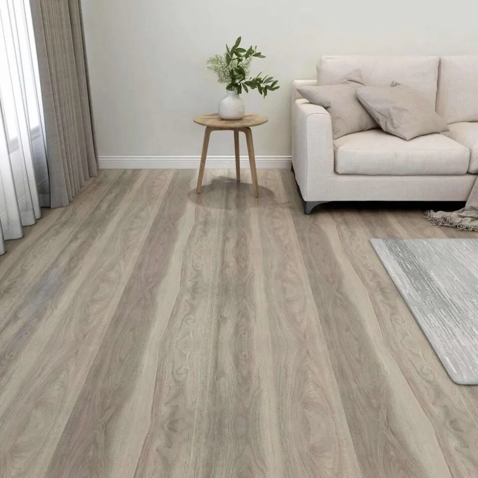 vidaXL Vloerplanken 55 pcs Taupe 5,11 m² PVC