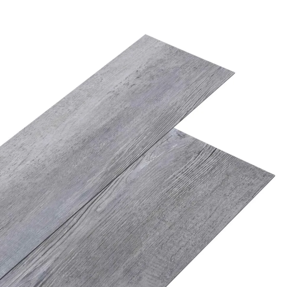 vidaXL Vloerplanken 36 pcs Grijs 5,02 m² PVC