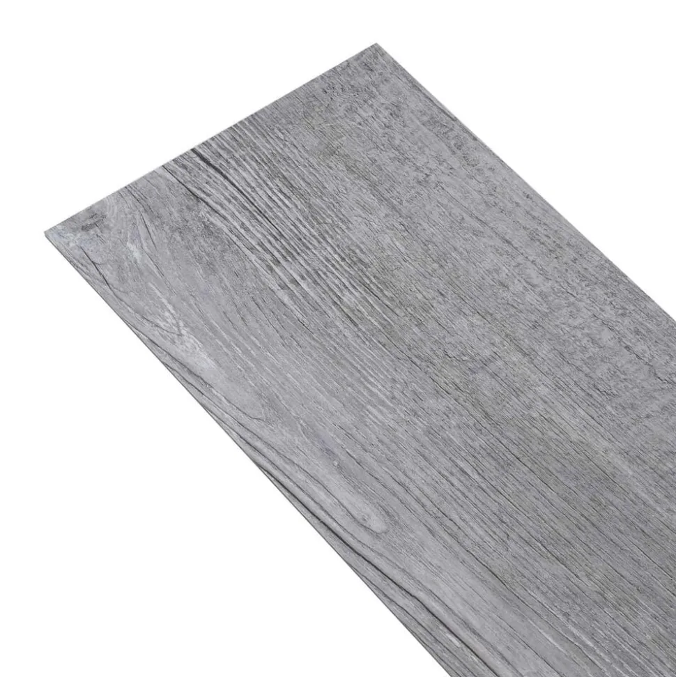 vidaXL Vloerplanken 36 pcs Grijs 5,02 m² PVC