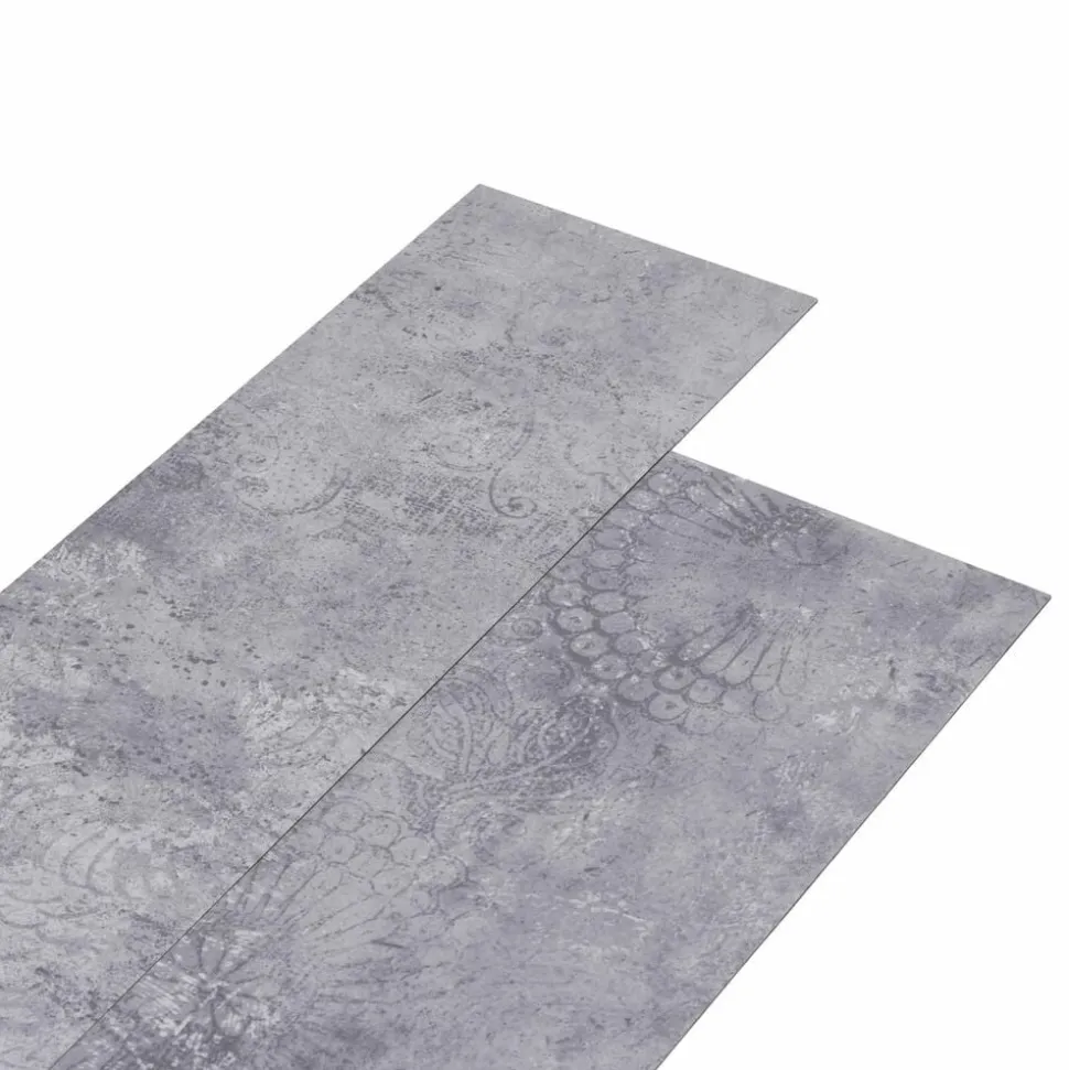 vidaXL Vloerplanken 36 pcs Cementgrijs 5,02 m² PVC