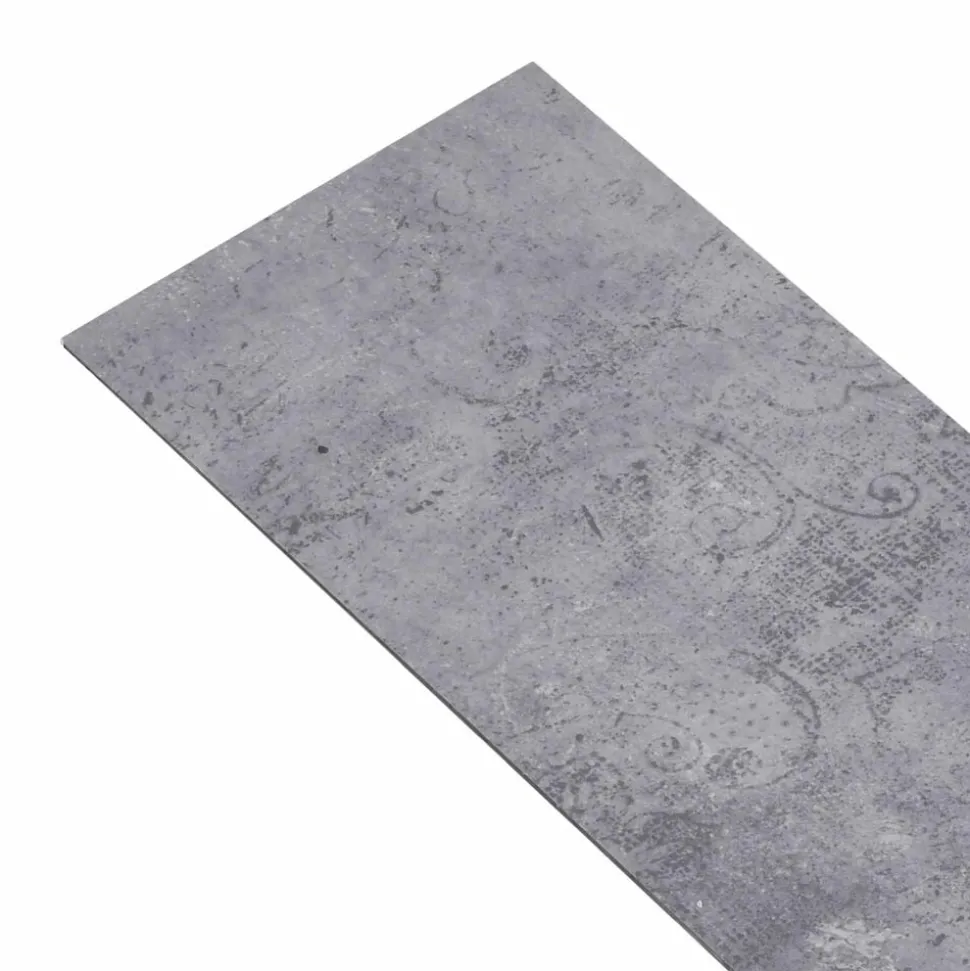 vidaXL Vloerplanken 36 pcs Cementgrijs 5,02 m² PVC
