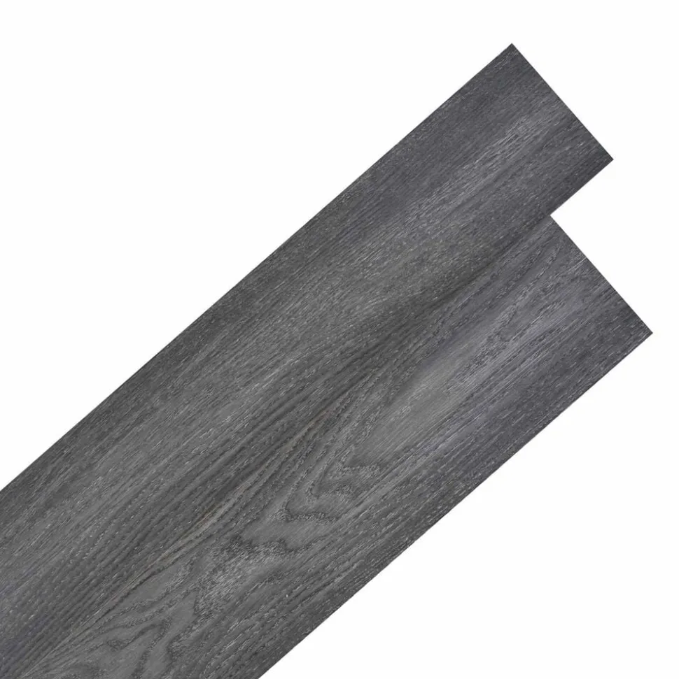 vidaXL Vloerplanken 36 pcs Zwart en Wit 5,02 m² PVC