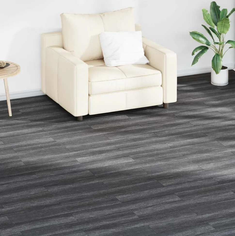 vidaXL Vloerplanken 36 pcs Zwart en Wit 5,02 m² PVC