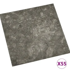 vidaXL Vloerplanken 55 pcs Grijs 5,11 m² PVC