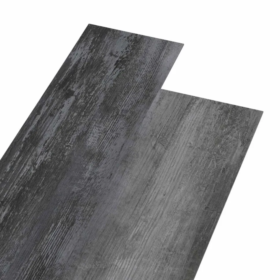 vidaXL Vloerplanken 18 pcs Grijs 5,26 m² PVC