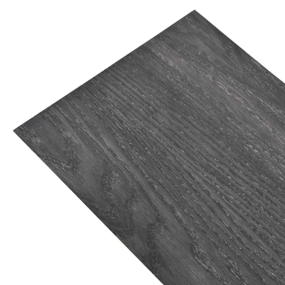 vidaXL Vloerplanken 18 pcs Zwart en Wit 5,26 m² PVC