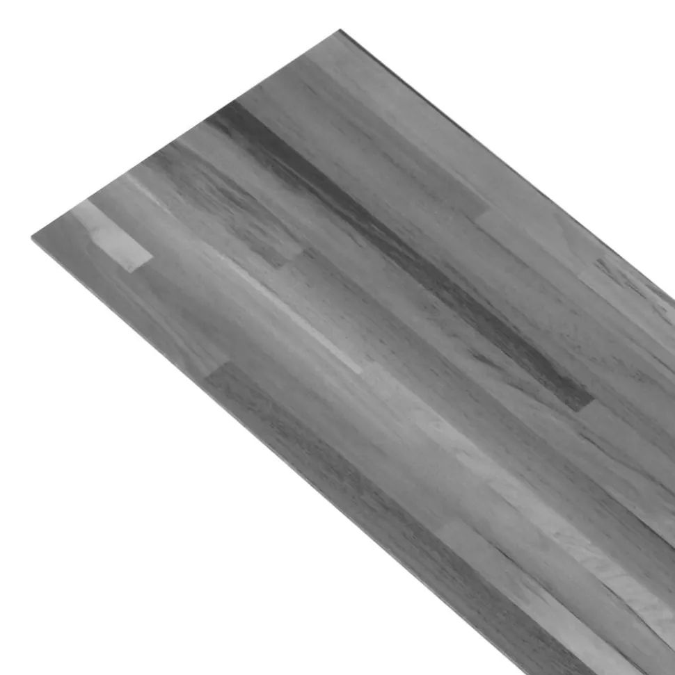 vidaXL Vloerplanken 18 pcs Grijs 5,26 m² PVC
