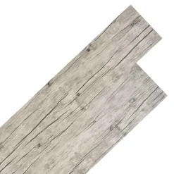 vidaXL Vloerplanken 18 pcs Grijs 5,26 m² PVC