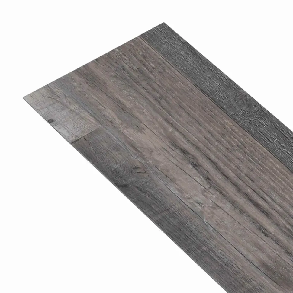 vidaXL Vloerplanken 18 pcs Grijs 5,26 m² PVC