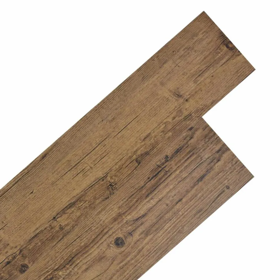 vidaXL Vloerplanken 36 pcs Walnoot Bruin 5,02 m² PVC