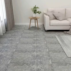 vidaXL Vloerplanken 55 pcs Beton Grijs 5,11 m² PVC