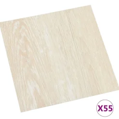 vidaXL Vloerplanken 55 pcs Beige 5,11 m² PVC